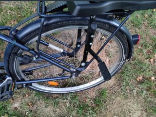 Bicicleta urbana con silla infantil