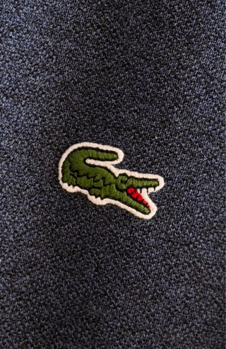Polo Lacoste Azul Gris jaspeado Talla L