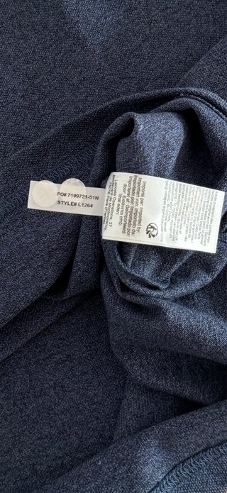 Polo Lacoste Azul Gris jaspeado Talla L