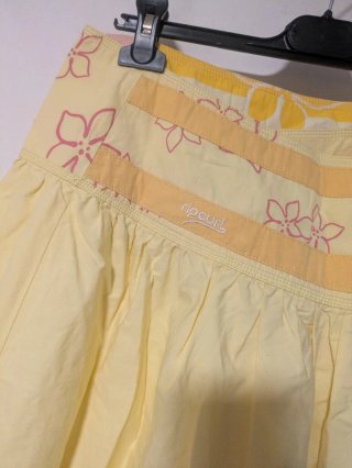 Falda vintage Rip Curl algodón floral