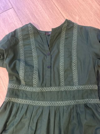Vestido Tantra verde botella talla M