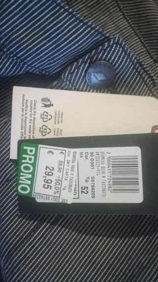 Bermuda uomo righe blu e bianche