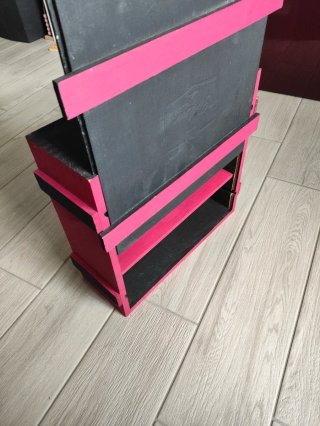 Scatola Legno Porta Bottiglie/Scaffale