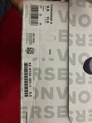 Converse x CDG Plataforma Negra Roja