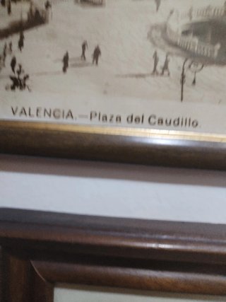 Cuadro antiguo mapa Valentia