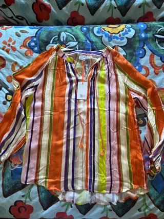 Blusa Emily Van Den Bergh Rayas Multicolor