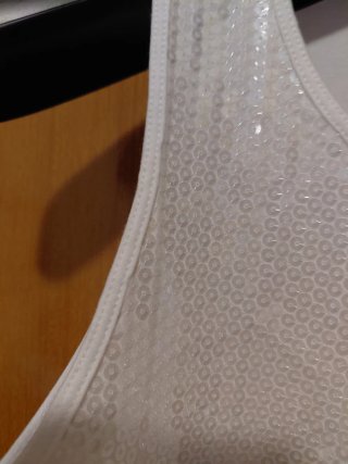 Top Marella Sport bianco paillettes