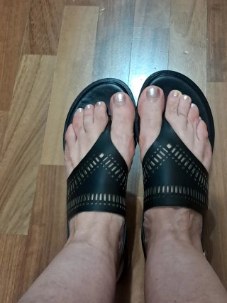 Sandali infradito Frau donna neri