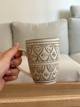 Taza cerámica Natura con tapa