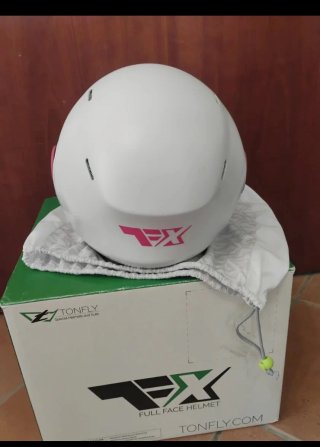 Casco Tonfly TFX Full Face Bianco