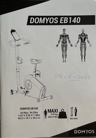Bicicleta Estática Domyos EB140
