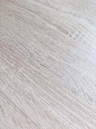 Escritorio madera natural y blanco