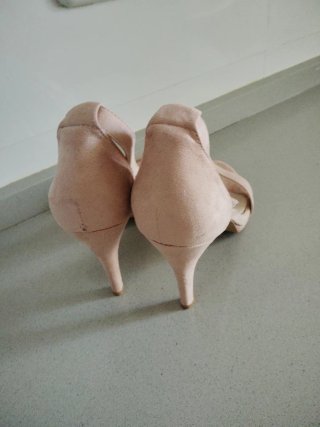 Sandalias Pinkdesert Talla 39 Tacón 9cm Rosa/Beige