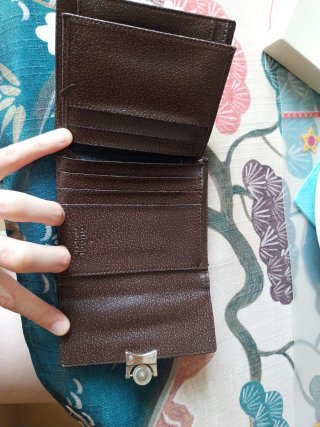 Portafoglio Gucci Beige/Marrone, non originale