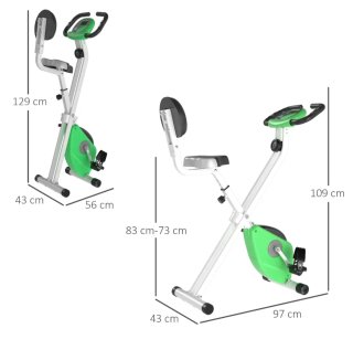 Bicicleta Estática Plegable Verde