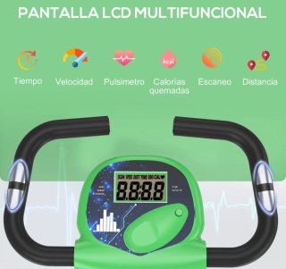 Bicicleta Estática Plegable Verde