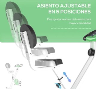 Bicicleta Estática Plegable Verde
