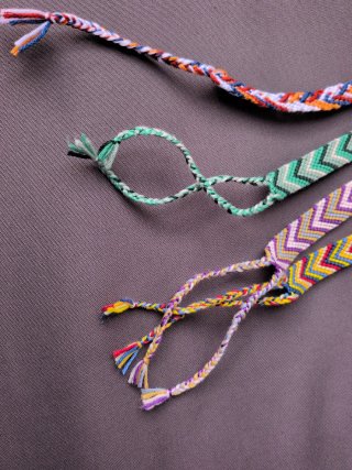 Braccialetti fatti a mano arcobaleno