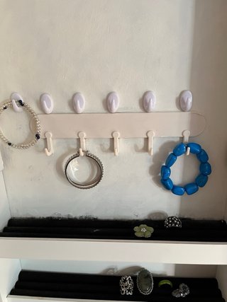 Armario Joyero con Espejo Blanco