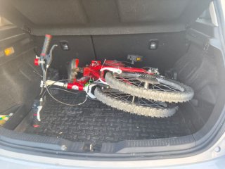 Bicicleta plegable 20 roja
