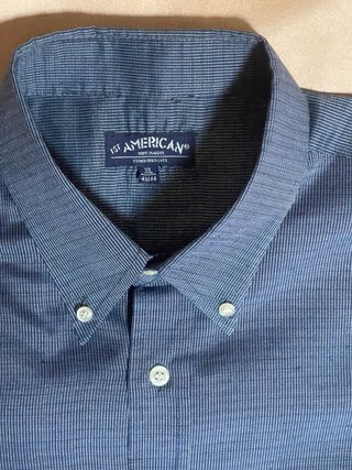 Camicia uomo 1ST AMERICAN blu taglia XL