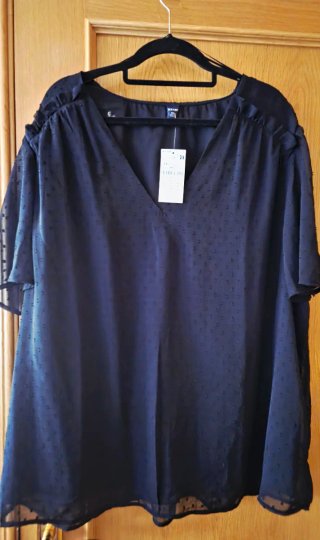 Blusa negra Kiabi Talla XXL Nueva