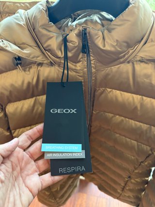 Cazadora Geox dorada con capucha - Geox W Zosma Ch