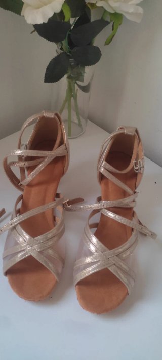 Zapatos de baile Go Salera Beige/Oro