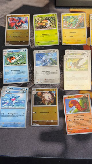 Cartas Pokémon: Skarmory, Tangrowth, Sizzlipede