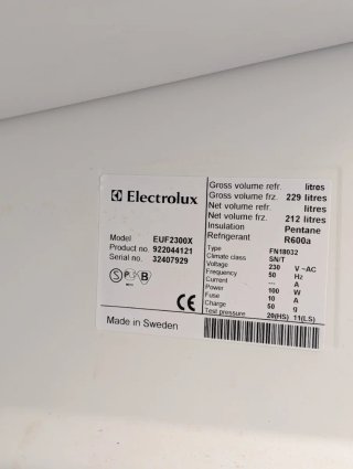 Congelador Electrolux Acero Inoxidable Frostfree