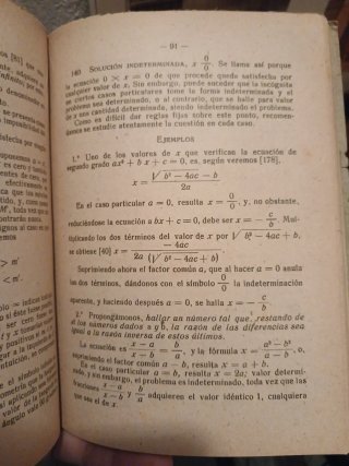 Elementos de matemáticas. ALGEBRA de Lasala Martin