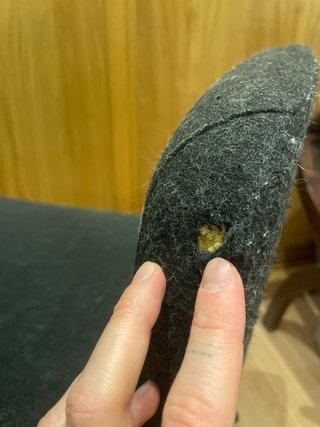 Silla de tela con reposabrazos