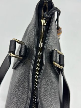 Borsa Gucci Pelle Nera con Bamboo