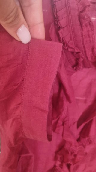 Camicia Naf Naf rossa con rouches