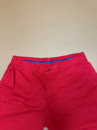 Pantalón corto bermuda rojo casual Custi Mikelo