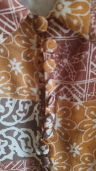Vestito vintage seta fatto a mano
