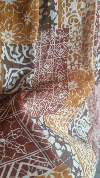 Vestito vintage seta fatto a mano