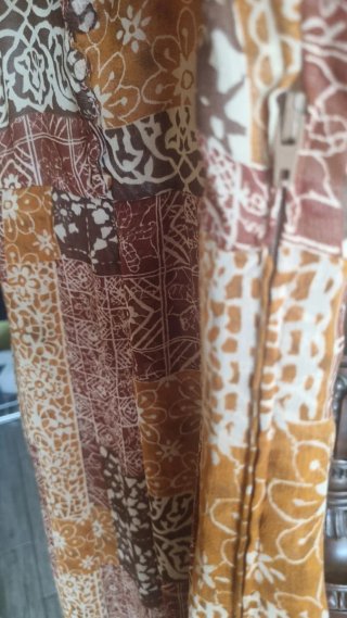 Vestito vintage seta fatto a mano