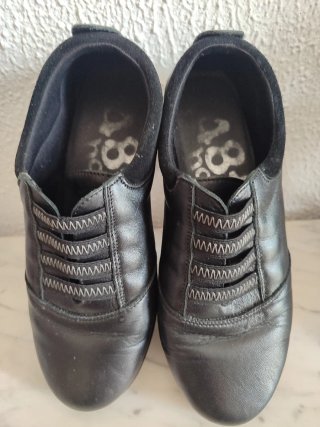 Zapatos negros de piel