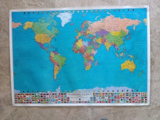Planisferio Político Mapa Mundo 137x99