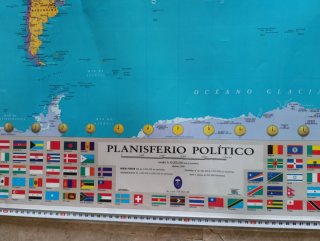 Planisferio Político Mapa Mundo 137x99