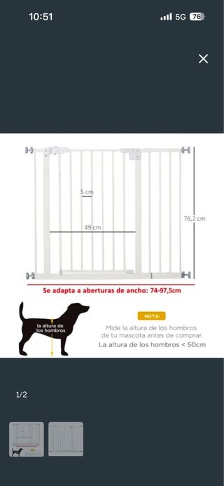 Barrera de seguridad para escaleras y puertas