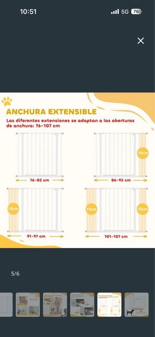 Barrera de seguridad para escaleras y puertas