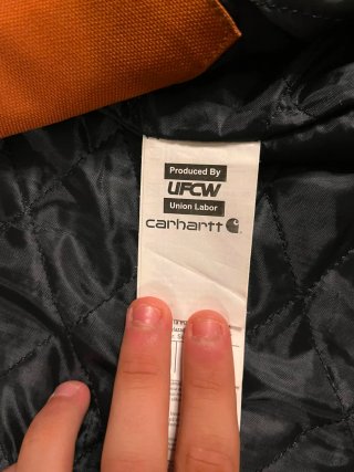 Giacca Carhartt Marrone Arancio Taglia M