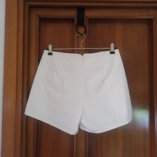 Falda pantalón vaquera blanca