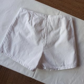 Falda pantalón vaquera blanca