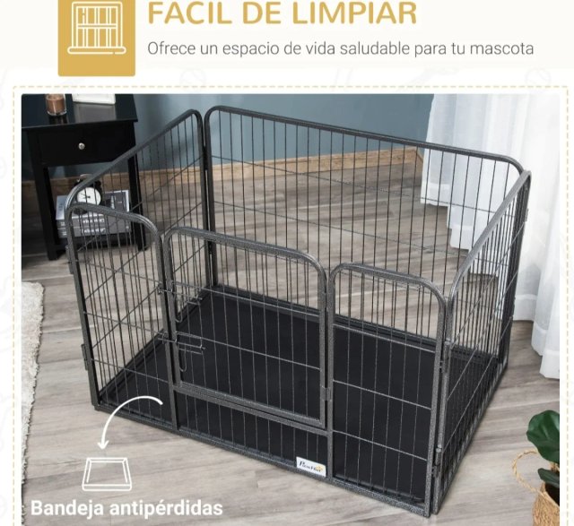 Parque para mascotas rectangular