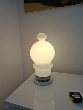 Lampada vintage vetro e metallo