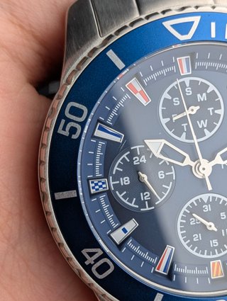 Orologio Nautica Acciaio Blu