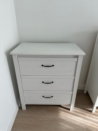 Cómoda IKEA Blanca 3 Cajones